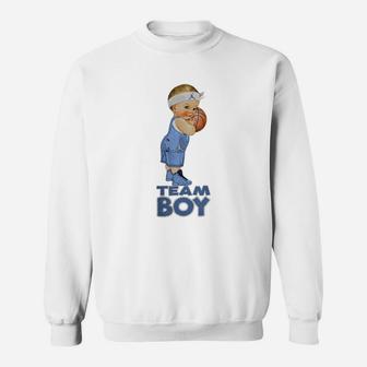 Basketball Team Boy Baby Gender Reveal T-shirt Sweatshirt | Crazezy