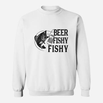 Beer Fishy Fishy Funny Fishing Drinking Sweatshirt | Crazezy