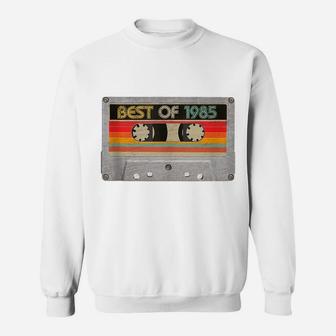 Best Of 1985 35Th Birthday Gifts Cassette Tape Vintage Sweatshirt | Crazezy