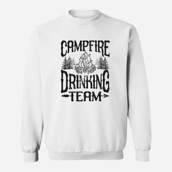 Campfire Drinking Team Funny Camping Sweatshirt | Crazezy