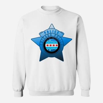 Chicago Police | Cpd | Chicago Flag And Police Badge Sweatshirt Sweatshirt | Crazezy