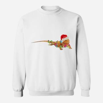 Christmas Funny Bearded Dragon I Gift Mom Dad Kis Sweatshirt | Crazezy