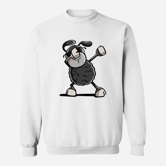 Cool Dabbing Black Sheep Dab Dance Gift Boy Girl Kids Sweatshirt | Crazezy UK