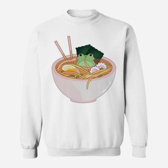 Cute Frog Ramen Sweatshirt | Crazezy AU