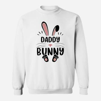 Daddy Bunny Funny Matching Easter Bunny Egg Hunting Sweatshirt | Crazezy