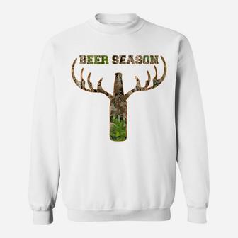 Deer Hunting Beer Season Whitetail Buck T-Shirt Sweatshirt | Crazezy