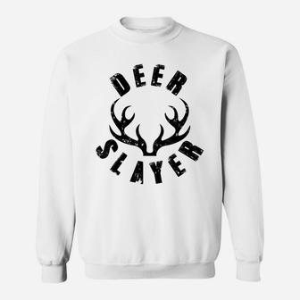 Deer Slayer Sport Hunter Buck Killer Hunting Season Gift Sweatshirt | Crazezy