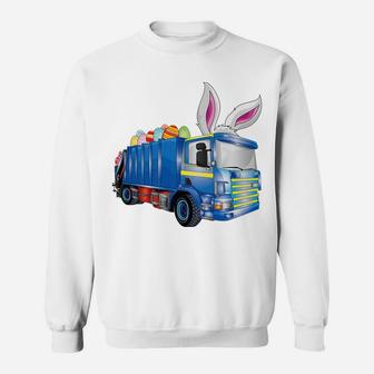 Easter Egg Garbage Truck Shirts Men Boys Easter Bunny Basket Sweatshirt | Crazezy