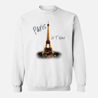 Eiffel Tower Paris Shirt Vintage I Love Paris France Shirt Sweatshirt | Crazezy UK