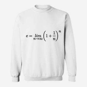 Euler's Number Equation Cool Science And Math T Shirts Sweatshirt | Crazezy DE