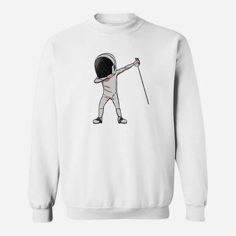 Fencing Dabbing Boy Girl Funny Dab Dance Sports Sweatshirt | Crazezy