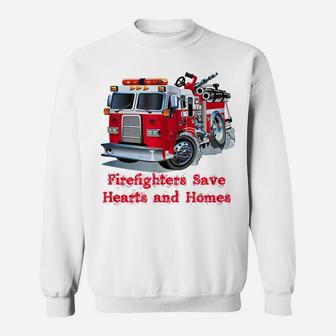 Firefighter , Fire Department Truck Tee Fireman Gift Sweatshirt | Crazezy UK