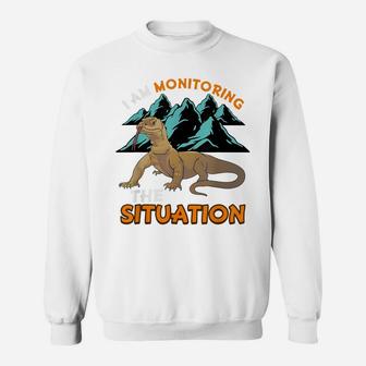 Funny Pet Monitor Lizard Gift Humor Graphic Reptile Sweatshirt | Crazezy UK