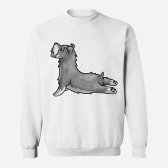 Funny Schnauzer Yoga Cute Dog Gift Tee Sweatshirt | Crazezy