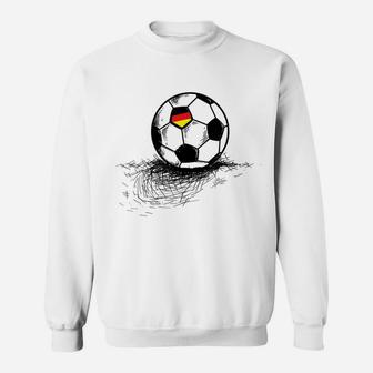 Germany Soccer Ball Flag Jersey - German Football Gift Sweatshirt | Crazezy