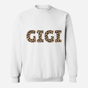 GIGI Leopard Cheetah Animal Print Proud Grandma Grandmother Sweatshirt | Crazezy UK