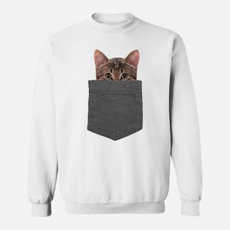 Kitty In Your Pocket Tshirt Cat Shirt Sweatshirt | Crazezy
