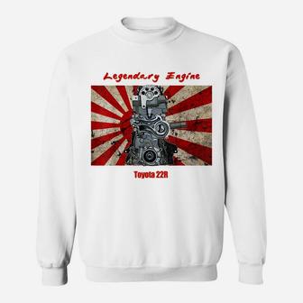 Legendary Auto Engines 22R 22RE Japan Flag Retro Car Truck Sweatshirt | Crazezy