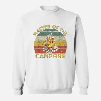 Master Of The Campfire Vintage Camping Sweatshirt | Crazezy CA
