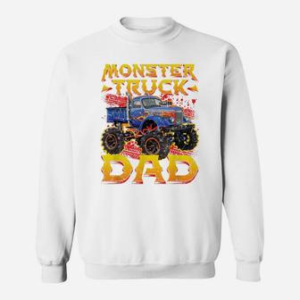 Mens Monster Truck Party Jam Rally Daddy Monster Truck Dad Sweatshirt | Crazezy AU