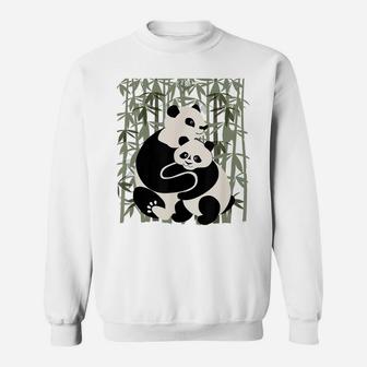 Mom, Dad And Baby Panda Bear Gift T Shirt, Family Panda Wear Sweatshirt | Crazezy