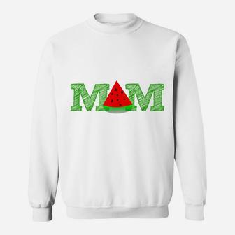 Mom Watermelon Funny Summer Fruit Mother Day Sweatshirt | Crazezy UK