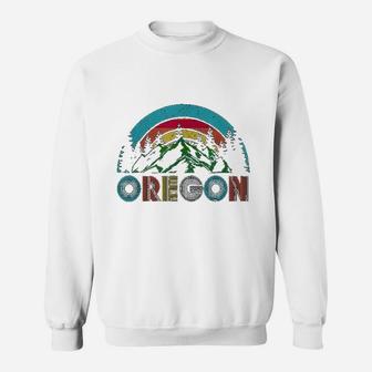 Oregon Mountains Outdoor Camping Hiking Gift Sweatshirt | Crazezy
