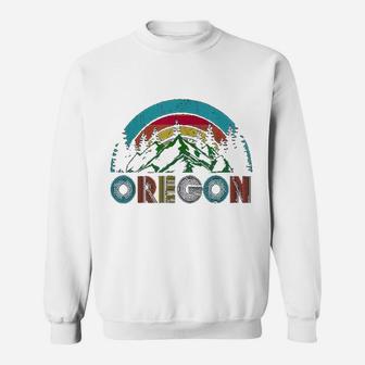 Oregon Mountains Outdoor Camping Hiking Gift Sweatshirt | Crazezy AU