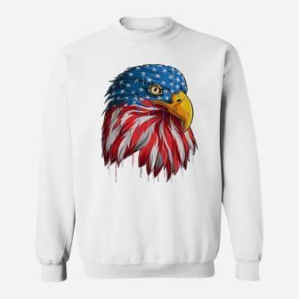 Patriotic-Eagle 4Th Of July Usa American-Flag Sweatshirt Sweatshirt | Crazezy
