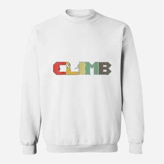 Retro Rock Climbing Gift I Vintage Climber Mountaineer Sweatshirt | Crazezy