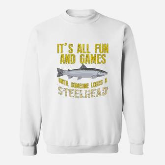 Steelhead Freshwater Fishing Funny Gift Sweatshirt | Crazezy UK