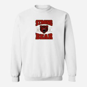 Strong As A Bear Fitness Gym Workout Mens Sweatshirt | Crazezy