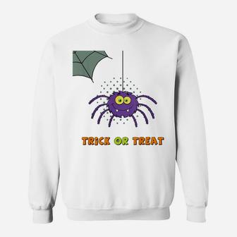 Trick Or Treat Spiderweb Sweatshirt | Crazezy UK