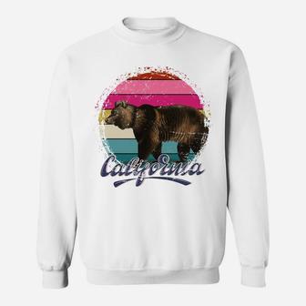 USA Californian Summer Bear Animal Cali Retro California Sweatshirt | Crazezy AU
