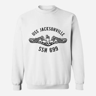 Uss Jacksonville Ssn 699 Submarine Badge Vintage Sweatshirt | Crazezy AU