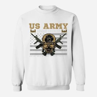 Vintage US Army Combat Engineer 12B Military Pride Gift Idea Sweatshirt | Crazezy