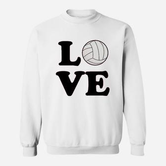 Volleyball Love Team Player Cute Fan Sweatshirt | Crazezy