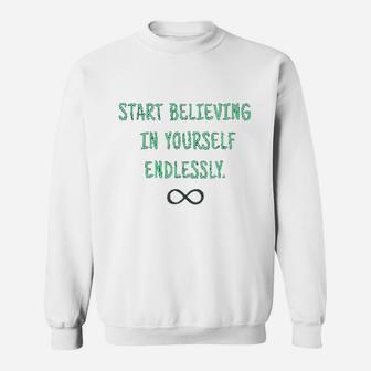 Yoga Believe In Yourself Chakra Soul Endless Sign Sweatshirt | Crazezy UK
