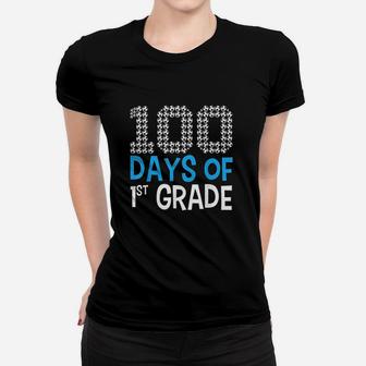 100 Days Of First Grade Soccer Sport 100th Day Of School Women T-shirt | Crazezy DE