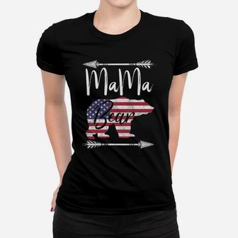 4Th Of July Sweatshirt Mother's Day Mama Bear American Flag Sweatshirt Women T-shirt | Crazezy CA