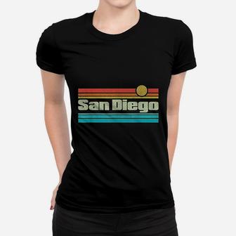 70s 80s Surfing California Ca San Diego Women T-shirt | Crazezy