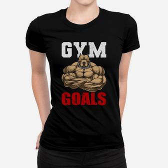 A Strongest Gymer Gets Gym Goals Ladies Tee | Crazezy UK
