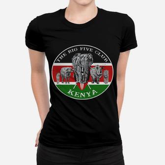 Africa's Big Five On Kenya Flag Sweatshirt Women T-shirt | Crazezy