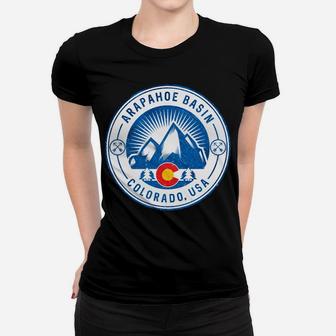 Arapahoe Basin Colorado Flag Rocky Mountain Home Women T-shirt | Crazezy UK