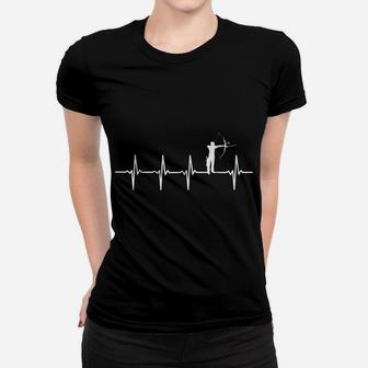 Archery Heartbeat For Archers & Bow Hunting Lovers Women T-shirt | Crazezy