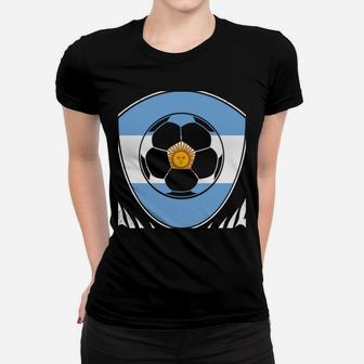 Argentinian Football 2018 Hoodie Argentina Soccer Jersey Women T-shirt | Crazezy