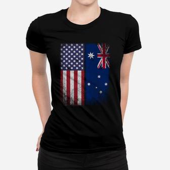 Australian American Flag Australia Usa Sweatshirt Women T-shirt | Crazezy