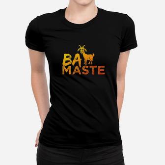 Baa Maste Goat Yoga Design Crazy Animal Funny Gift Women T-shirt | Crazezy AU