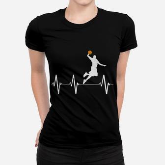 Basketball Heartbeat Gift Shirts For Men And Boys Women T-shirt | Crazezy