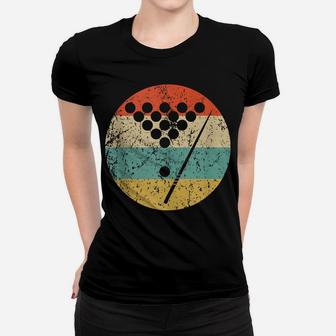 Billiards Vintage Retro Pool Women T-shirt | Crazezy AU